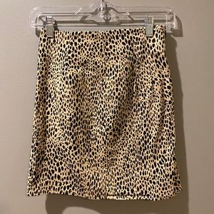Brandy Melville leopard print skirt